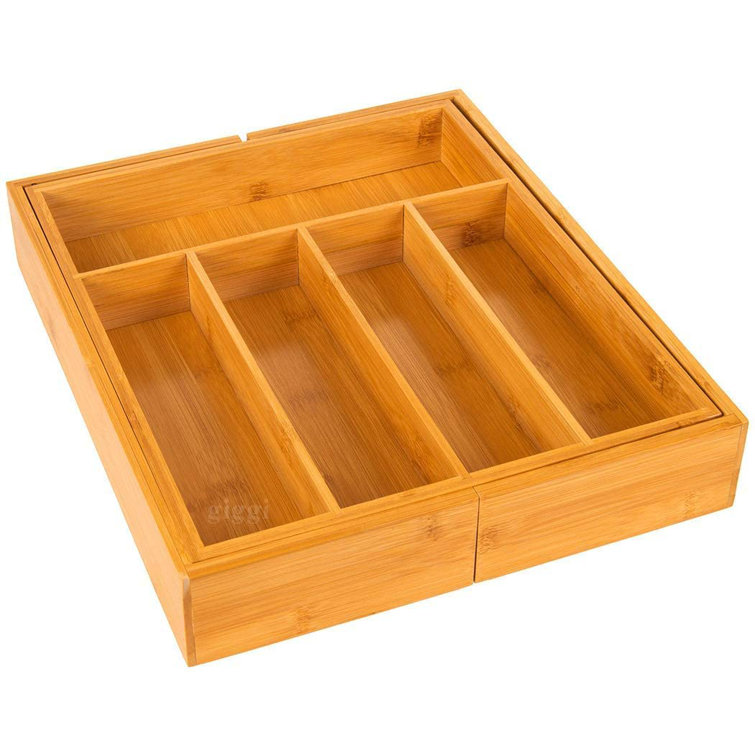 Giggi Bamboo Extendable Cutlery Tray Wayfair.co.uk